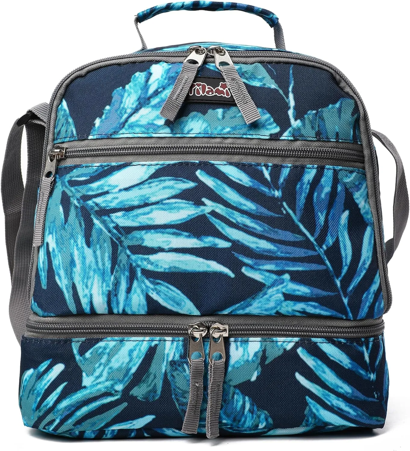Tilami Rainforest Green 19 inch Rolling Backpack with Matching Lunch Bag