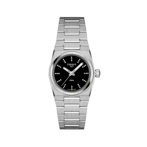 Tissot PRX 25mm Black Dial Steel Women's Watch T1370101105600