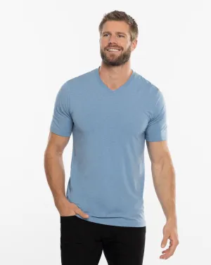 TRAVIS MATHEW MENS CLOUD TEE T-SHIRT - COPEN BLUE