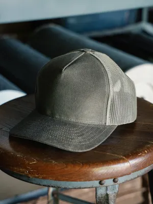 Trucker Hat - Dark Oak Waxed Canvas