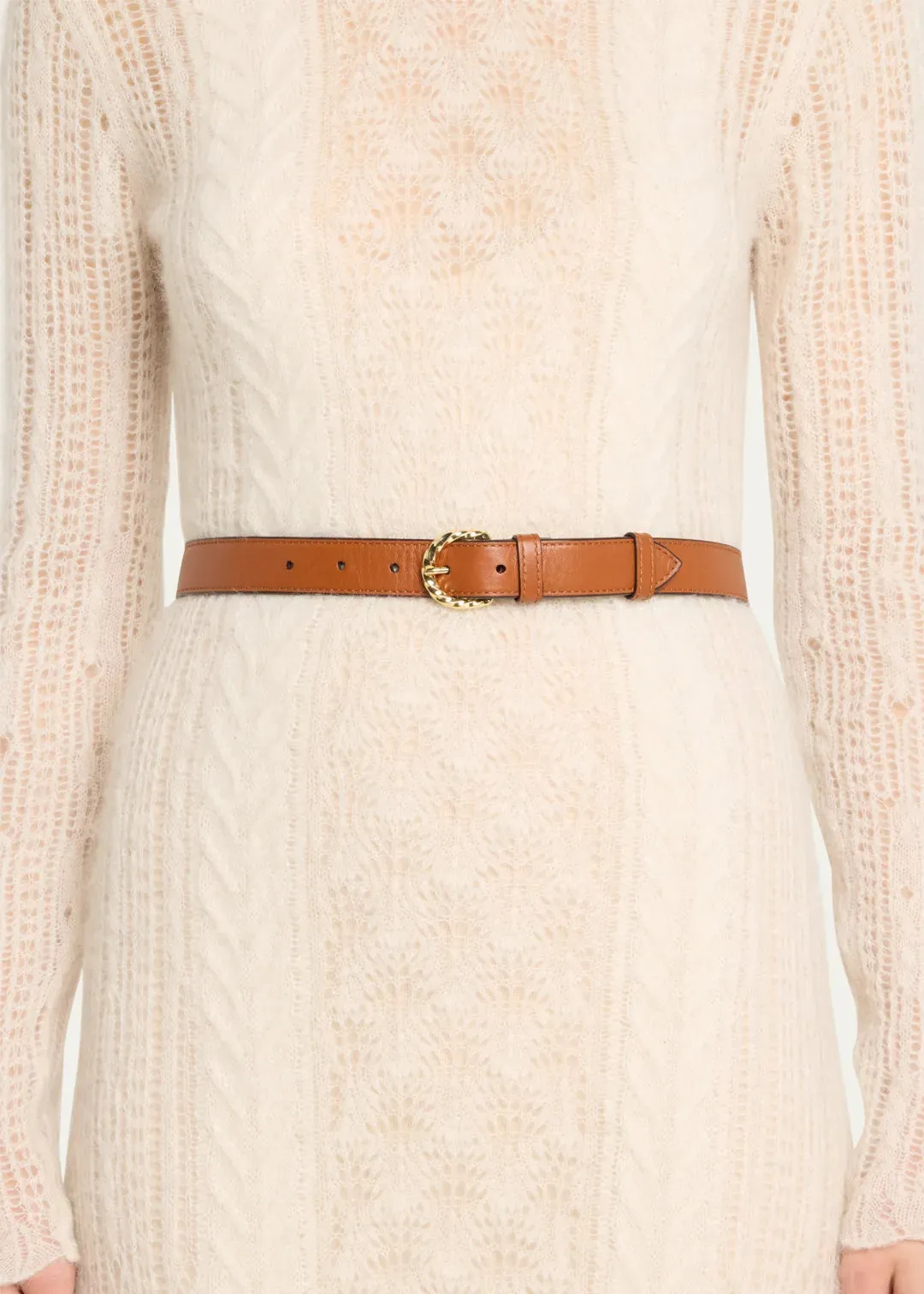ULLA JOHNSON GIA TWISTED BUCKLE BELT
