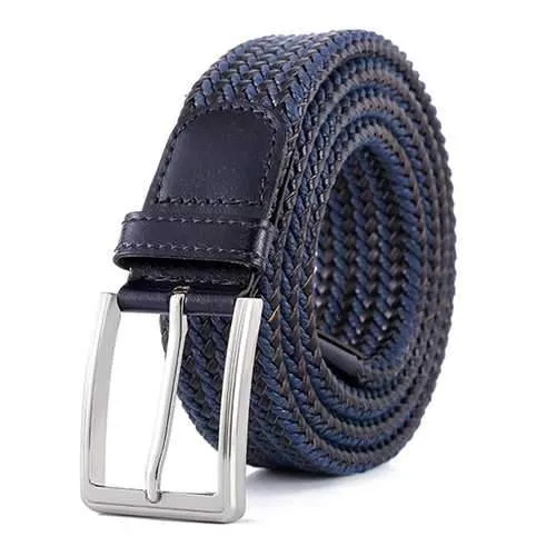 Unisex Leisure Canvas Elastic Fabric Woven Belts