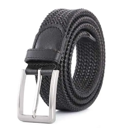 Unisex Leisure Canvas Elastic Fabric Woven Belts