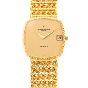 Vacheron Constantin Yellow Gold Braided Band Watch Ref. 44005 in Like New Condition