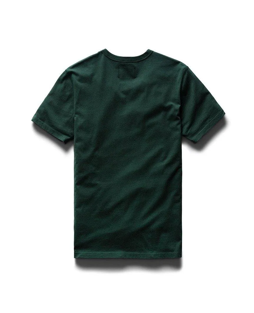 Varsity T-Shirt Pima Jersey Forest Green