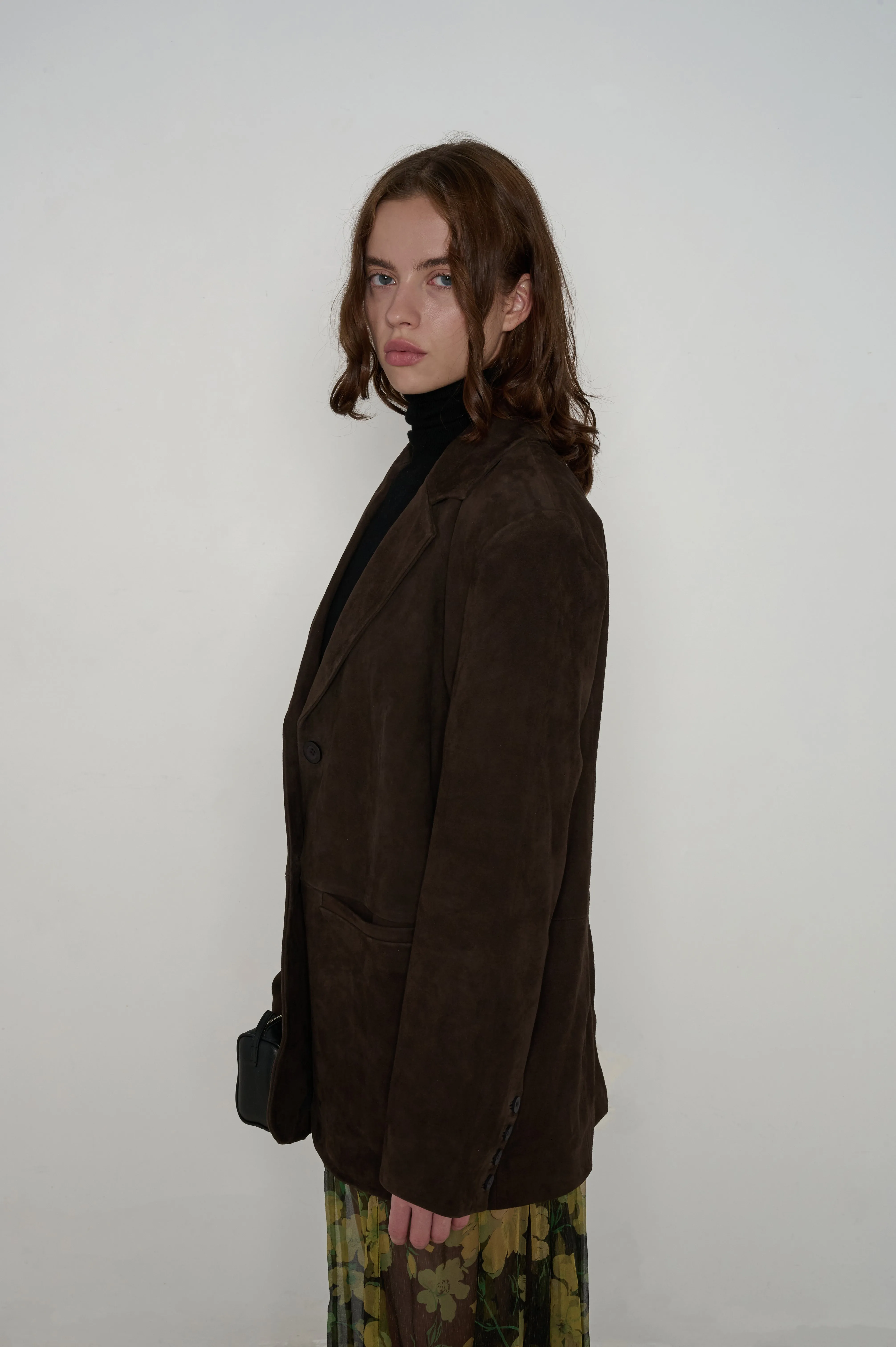 Veda Leon Oversized Suede Blazer