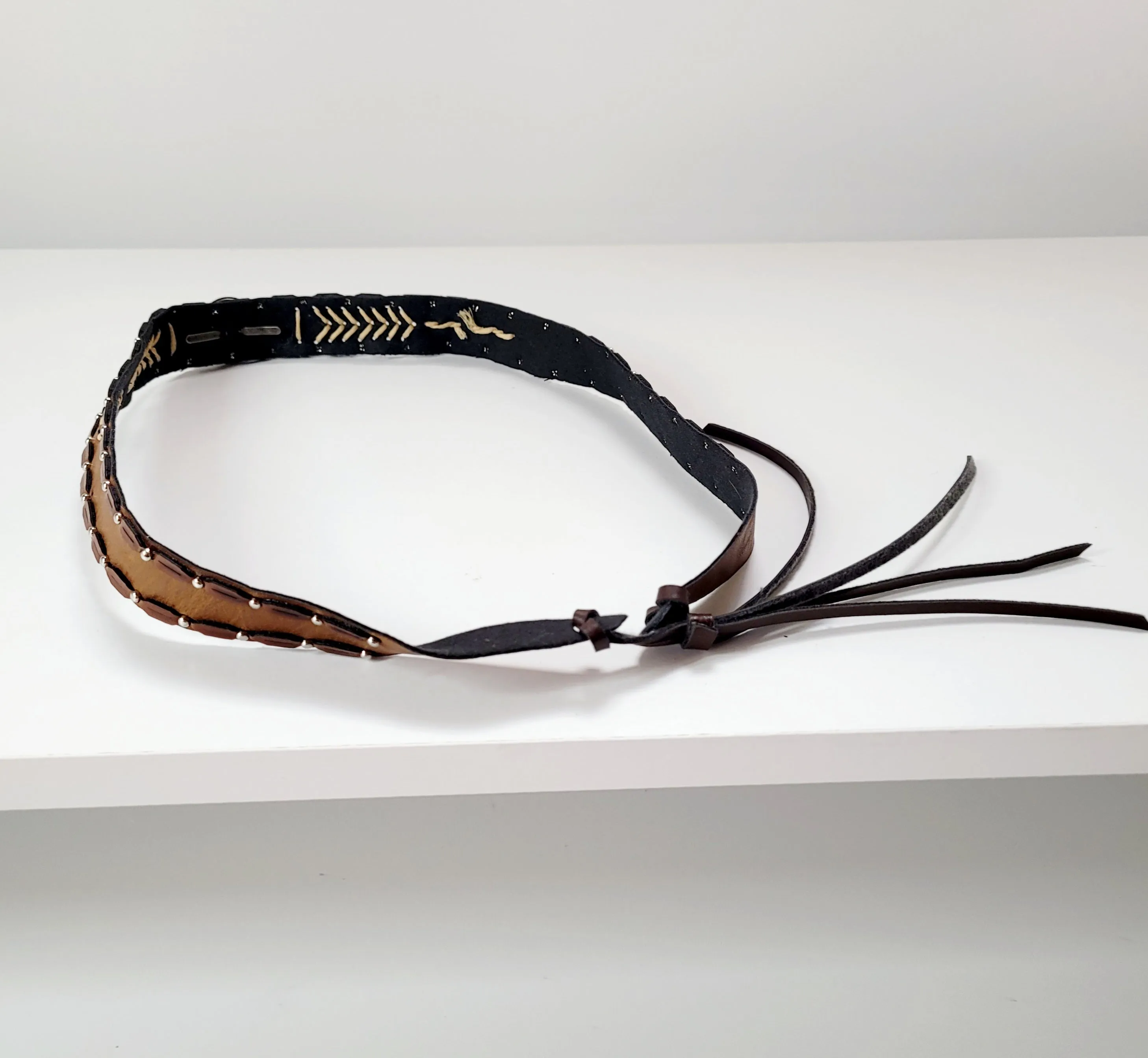 Vegan Leather Hat Band