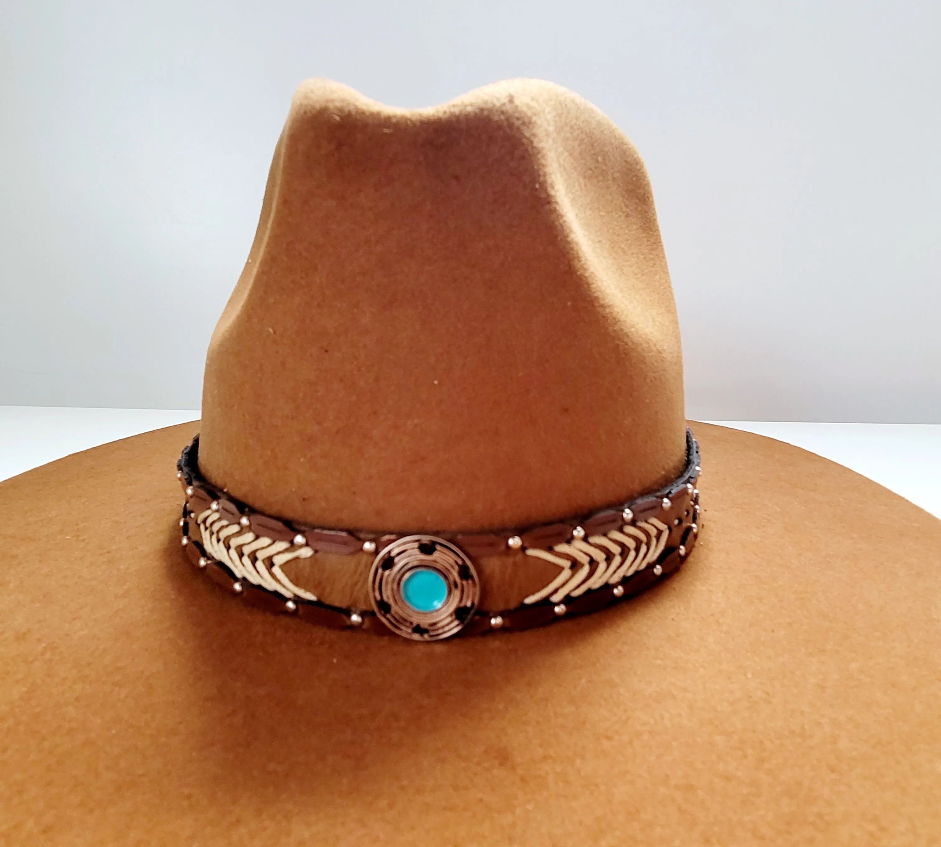 Vegan Leather Hat Band