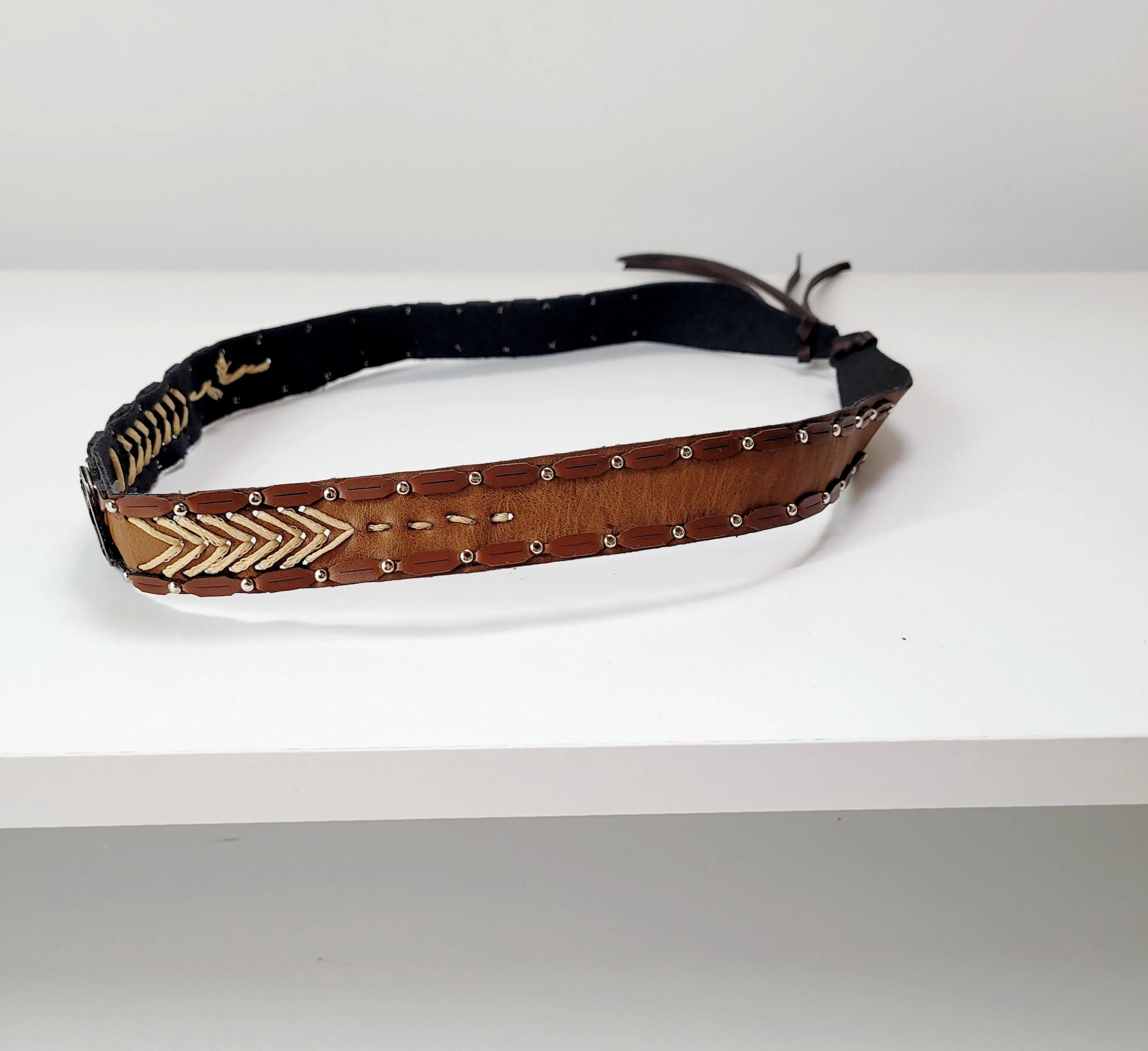 Vegan Leather Hat Band