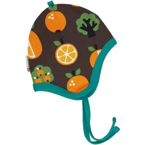 Velour Helmet Hat - Orange