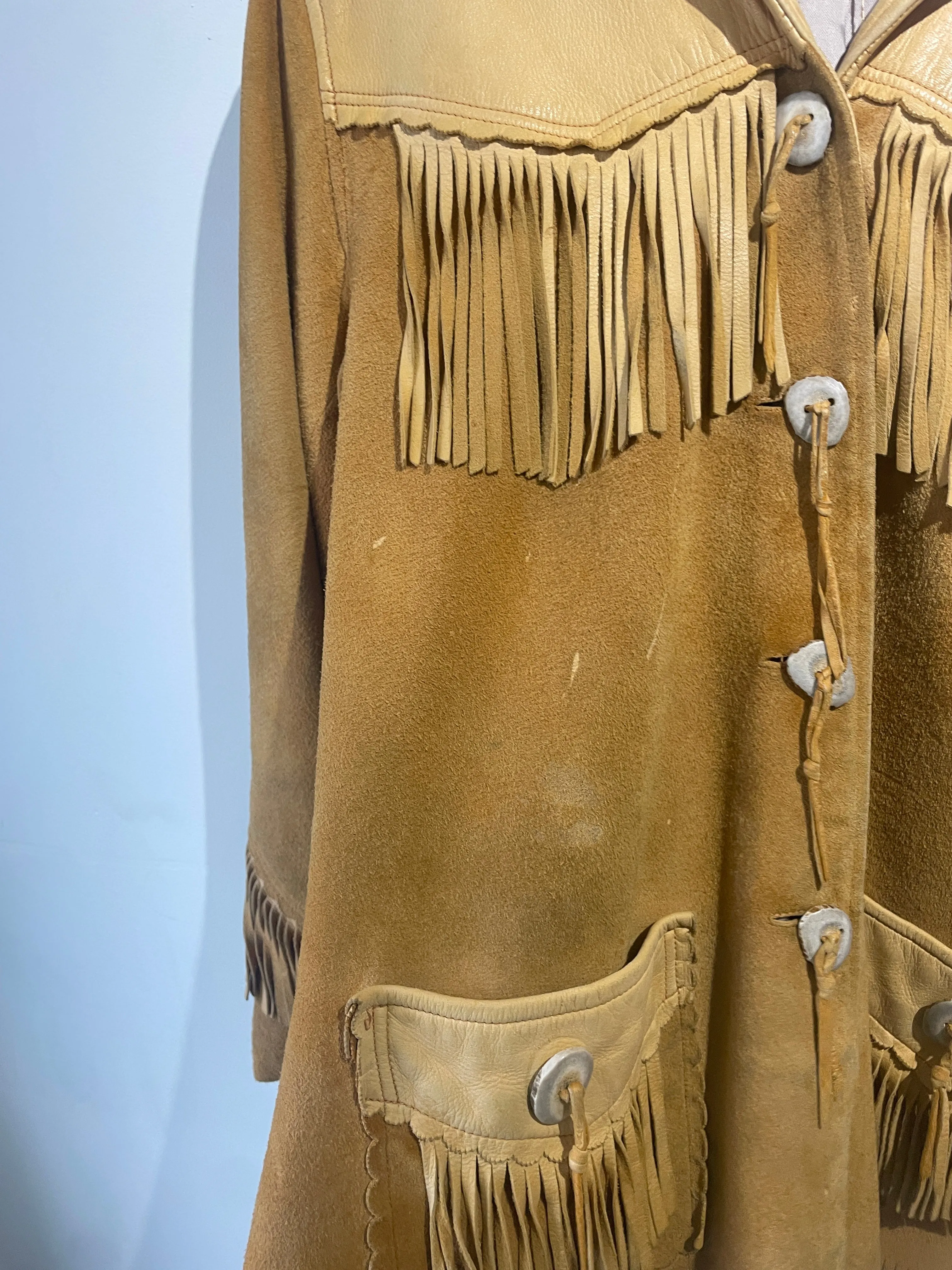 Vintage Suede Fringe Jacket