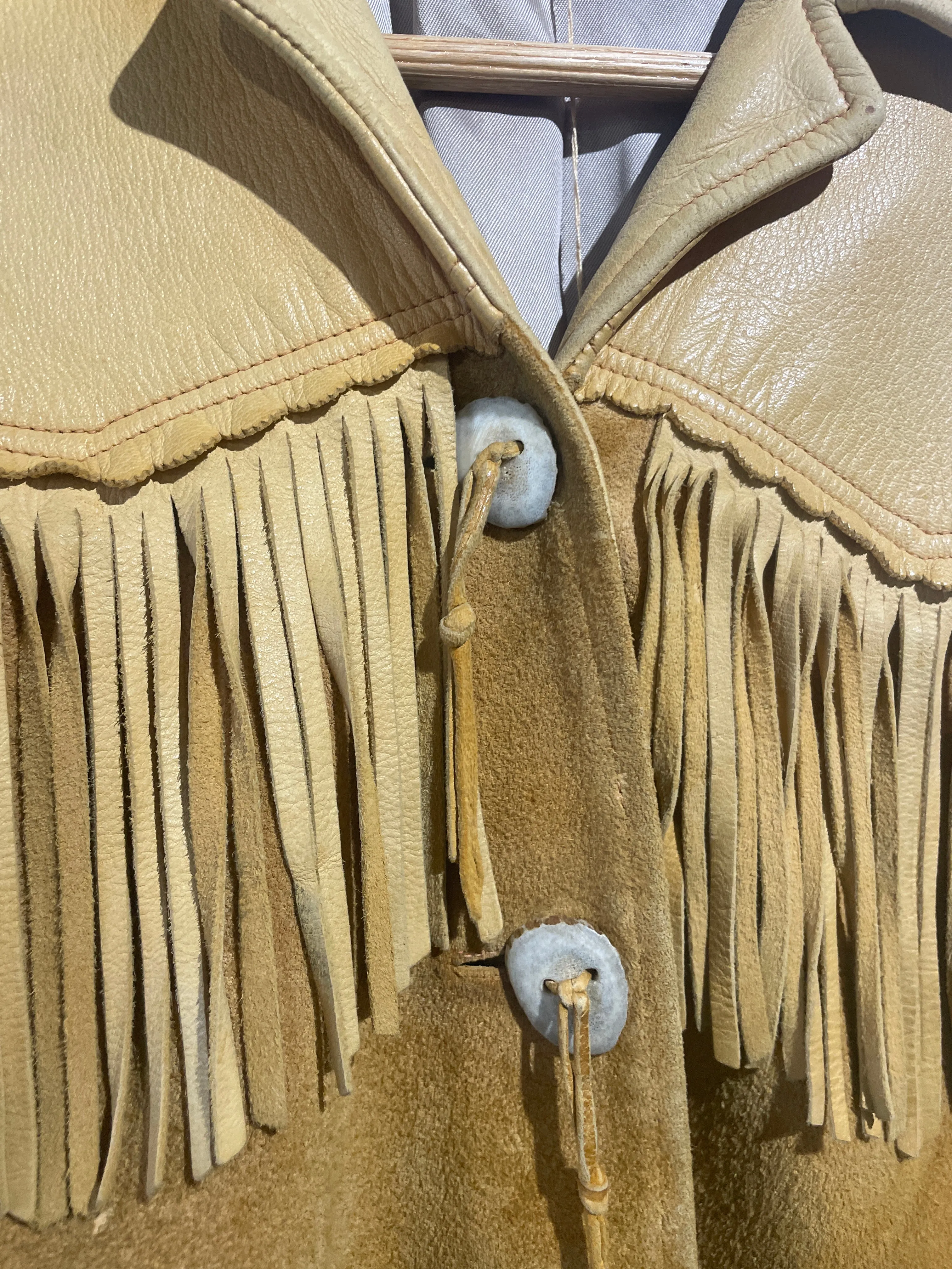 Vintage Suede Fringe Jacket