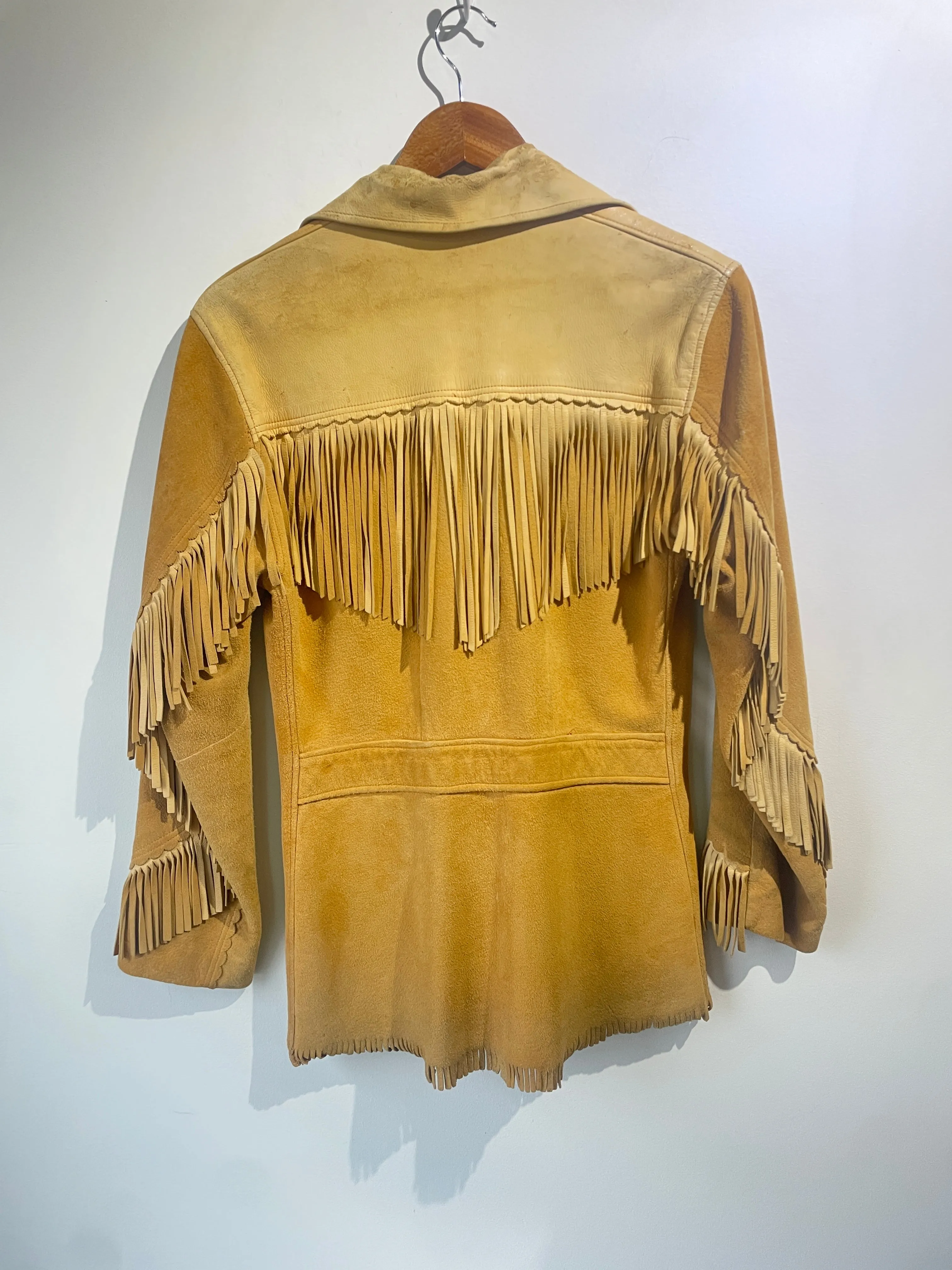 Vintage Suede Fringe Jacket