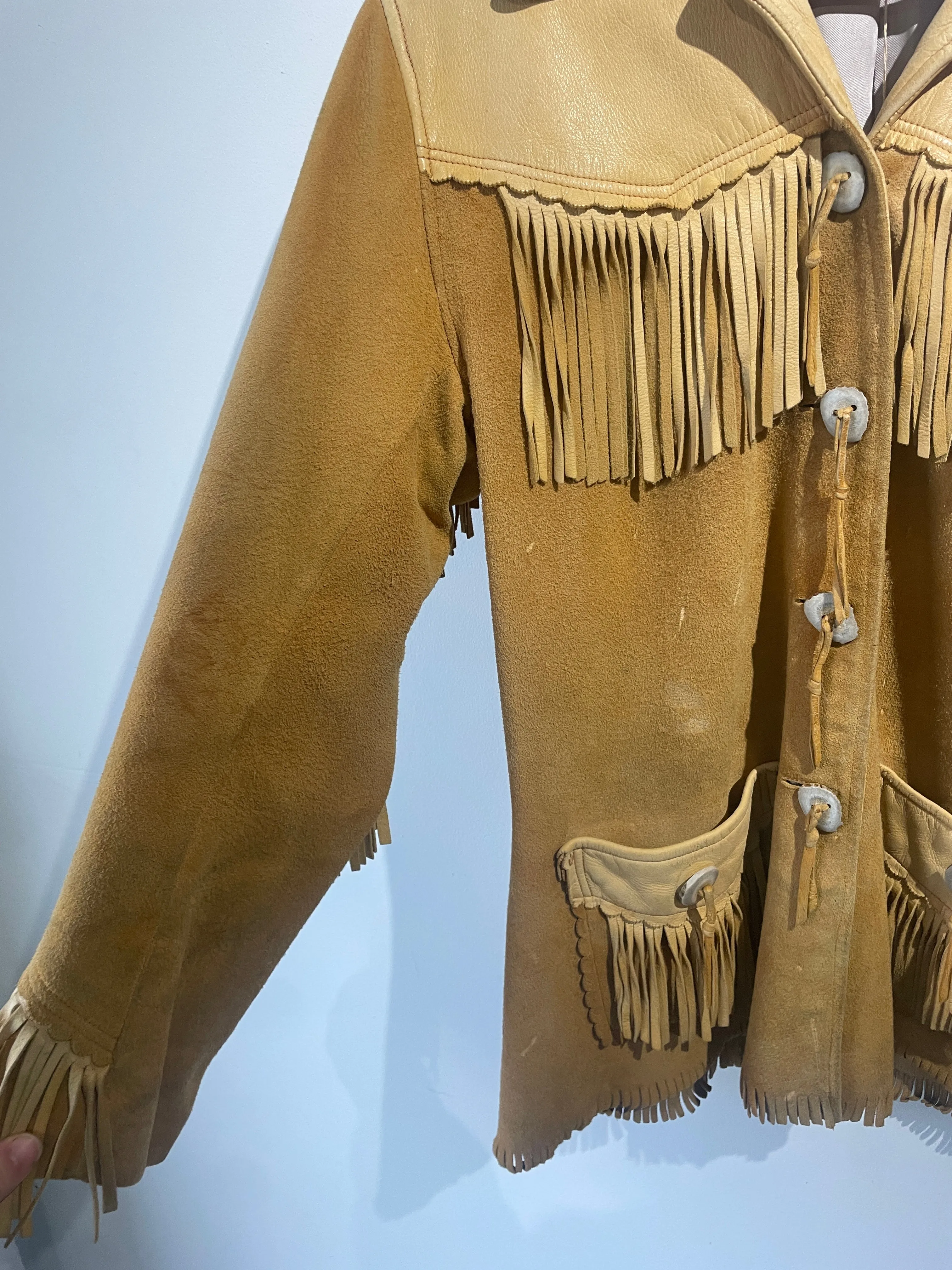 Vintage Suede Fringe Jacket