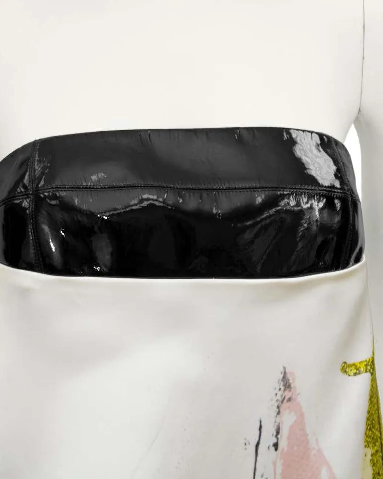 White & Black Spring 2013 RTW Cy Twombly Inspired Gown