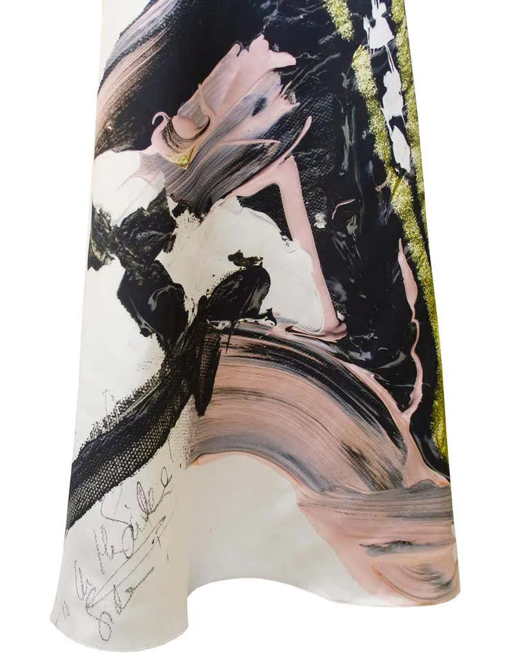 White & Black Spring 2013 RTW Cy Twombly Inspired Gown