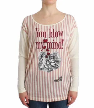 White striped longsleeved cotton top