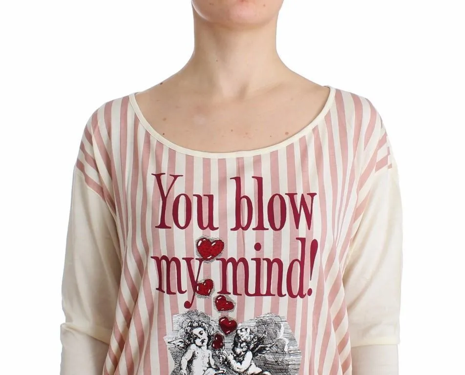White striped longsleeved cotton top
