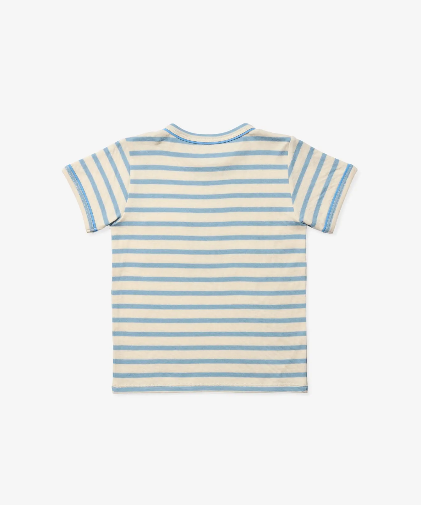 Willie T-Shirt, Dusty Blue Stripe