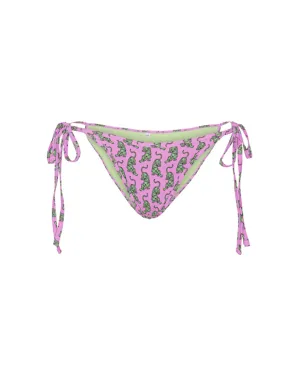 Wilma Bikini Bottom - Pink Sneaking Tiger Art Print