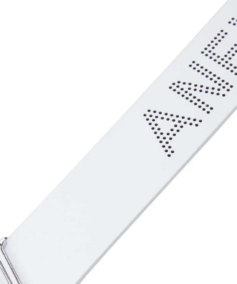Women's Logo Punching Belt - White
