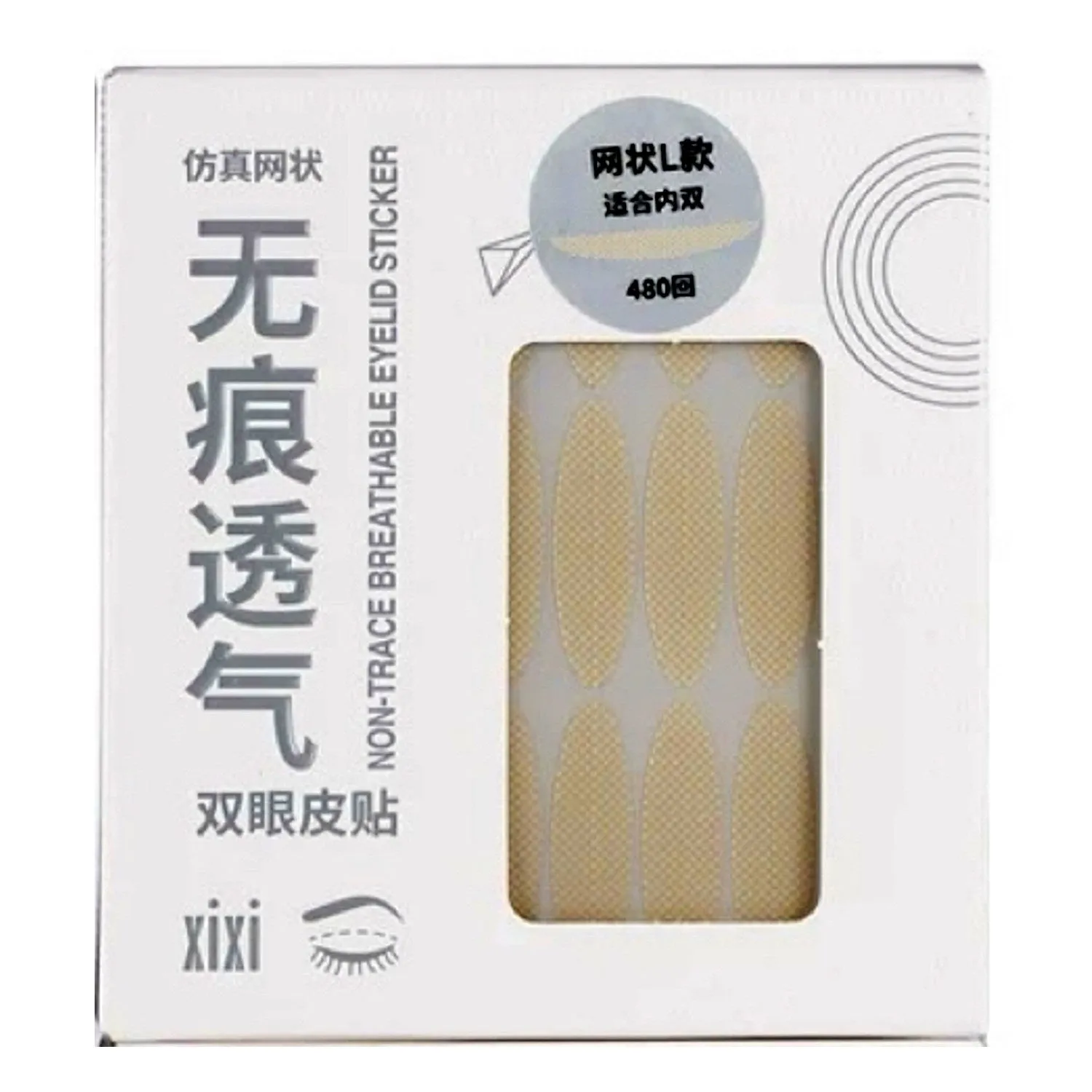XIXI Non-Trace Breathable Eyelid Sticker -Mesh L Style