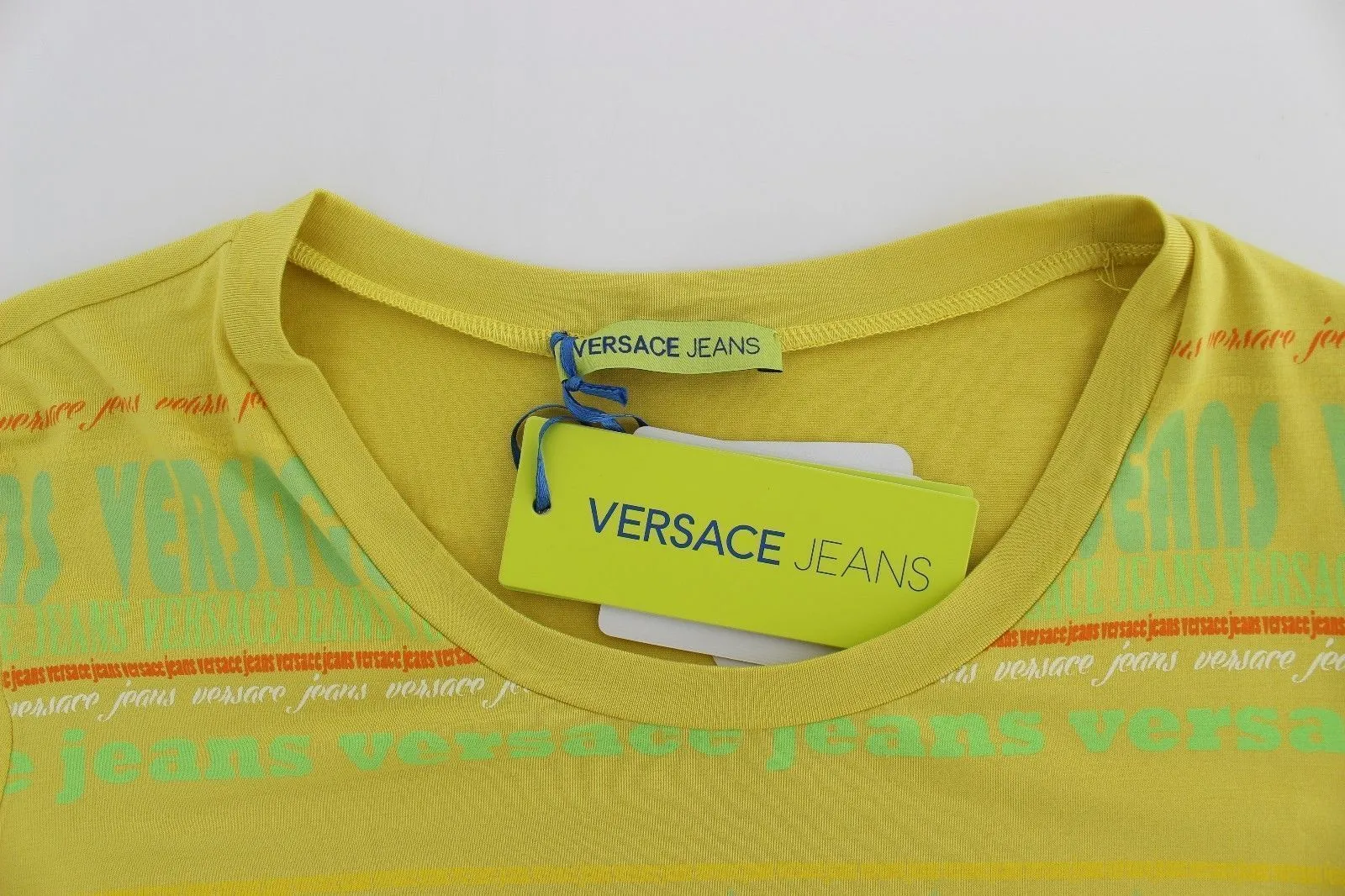 Yellow Crewneck Studded T-shirt