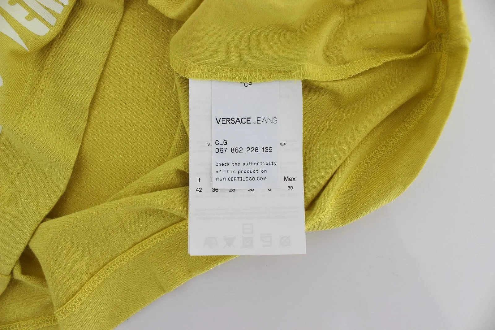 Yellow Crewneck Studded T-shirt