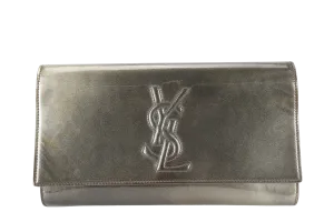 YVES SAINT LAURENT (YSL) BELLE DE JOUR CLUTCH GOLD PATENT NO DUST COVER