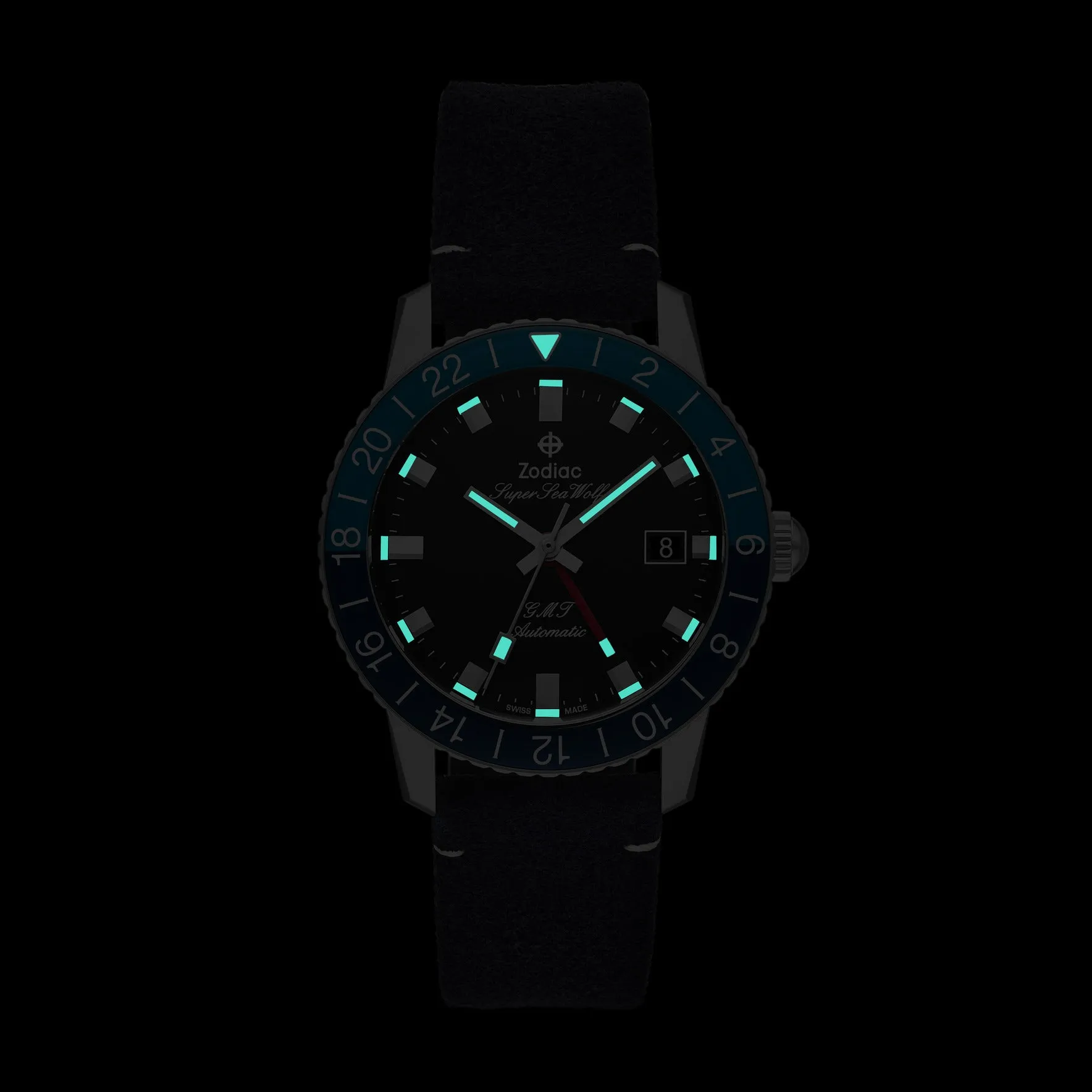 Zodiac Super Sea Wolf GMT Blueberry Limited Edition Men's Watch ZO9413